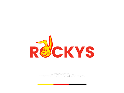 ROCKYS affinity designer branding design flat graphic design logo logo design minimalist rabbit vector