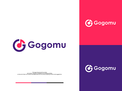 Gogomu affinity designer branding design flat graphic design logo logo design minimalist music vector