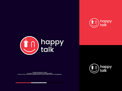 Happytalk affinity designer branding design flat graphic design happy logo logo design minimalist talk vector