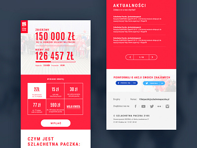 #15latpaczki mobile charity crowfunding mobile red simple szlachetna paczka web