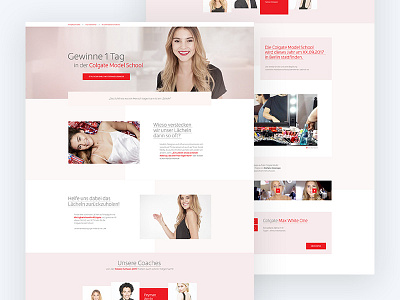 Colgate Model School colgate fashion feminine ui ux web webdesign