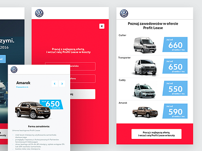 Volkswagen Sale Campaign car industry mobile simple ui ux web website