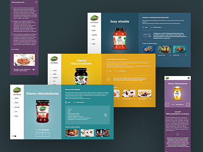 Łowicz - product sections colorful food product ui ux web webdesign