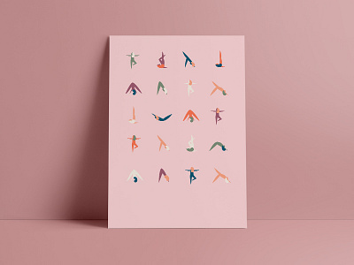 Floyo illustration minialism nude pastel pink poster simple