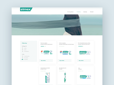 Elmex design health simple ui web website