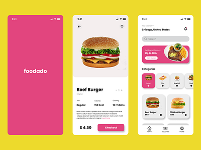 foodado 3d animation app branding design figma food food app gojek grab graphic design illustration logo mobile mobile app motion graphics portofolio ui uiux