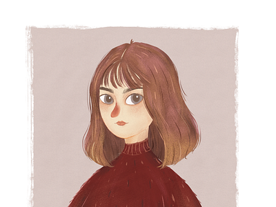 A Girl illustration