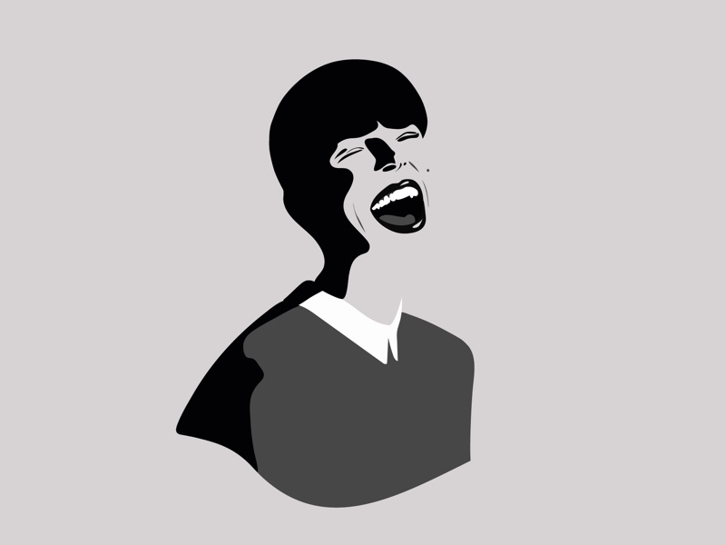 Bimba adobe illustrator blackandwhite illustration illustración bimba