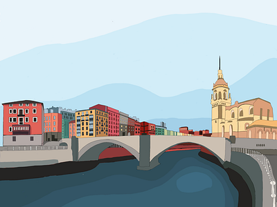 Bilbao basque country bilbao ciudad europa illustration ilustración urbanismawards urbanismo