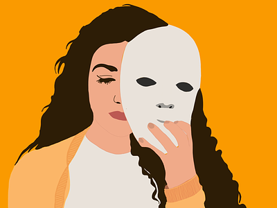 Fuera máscaras character design dibujo digital art idea illustration ilustración ipad mask personaje procreate radicales libres sketch