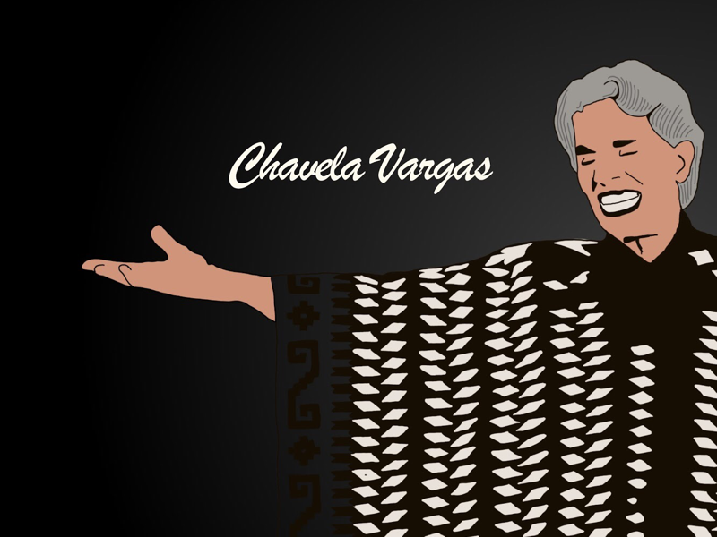 Chavela digital homenaje chavelavargas illustration sketchapp procreate ipad ilustración