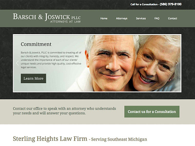 Barsch & Joswick Law Firm - Web Design lawyer web design