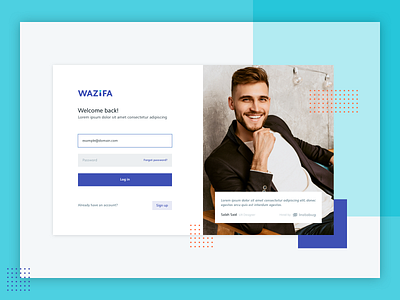 Wazifa Login Page