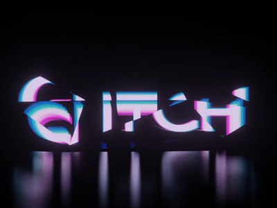 GLitCH *** 3d blender motion graphics render