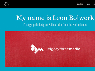 Portfolio Final design homepage leon bolwerk portfolio portfolio 2012 webdesign website