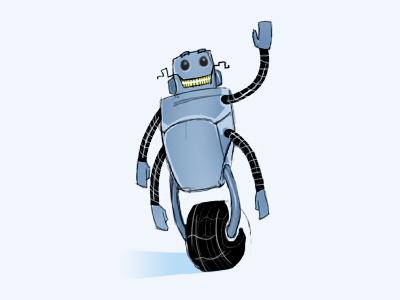 Robot character doodle illustration portfolio robot sketch