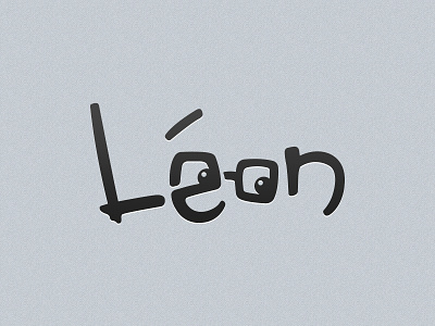 Léon final character final leon logo portfolio text typo