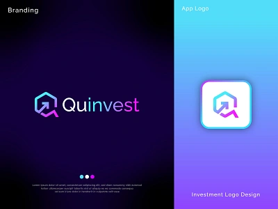 Investment logo, q logo, letter q, finance logo design app brand identity branding crypto design finance finance logo graphic design icon illustration investment investment logo letter q logo logo logo design logomark logos q logo ui vector