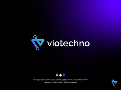 letter-v-technology-logo-design | branding