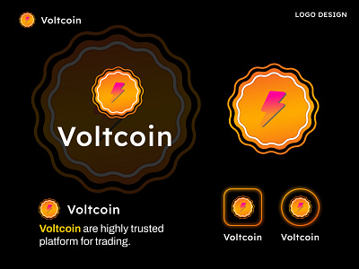 Voltcoin logo | cryptocurrency | bitcoin | logo design | brandin app icon bitcoin brand identity branding branding design coin crypto coin cryptocurrency design graphic design logo logo design logodesign trading volt