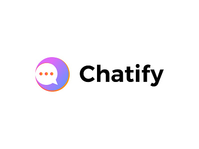 chatify-logo-design-concept - chatting-app-logo -social-media
