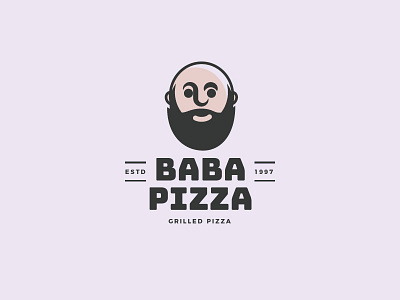 Baba Pizza mascot pizza delivery pizza logo pizza shop pizzeria