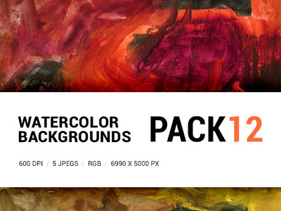 Free Watercolor backgrounds pack 12