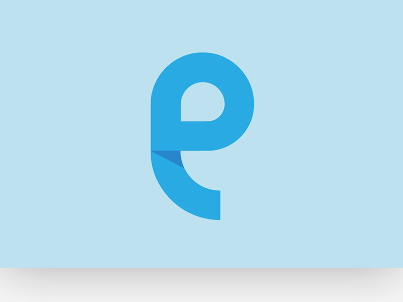 Letter E Minimal Logo Free Vector Download by Omair - Logo Designer on