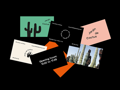 Jardin de cactus business cards