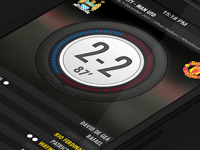 Live Score App app design dial football graphic live live score mobile score ui visual