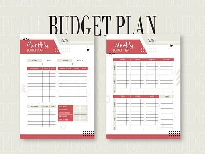 BUDGET PLAN