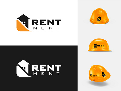 Minimalistic logo branding construction construction machinery design graphic design icon illustration logo logotype motion graphics rental ui