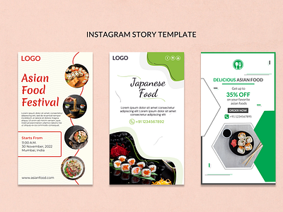 Asian Food - Instagram Story Design Template 01