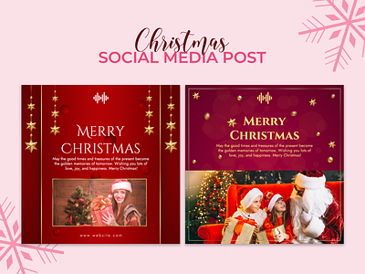 Christmas Social Media Post christmas instagram design instagram post instagram post template social media social media design social media post social media post template