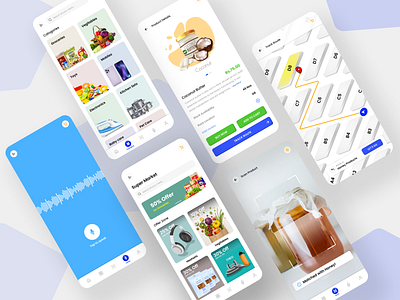 SUPER SHOPPY - App design branding design market services tracking ui