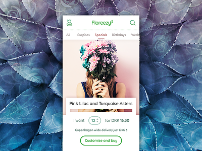 Copenhagen Flower Shop App Concept