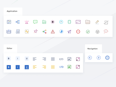 Icon set for enterprise retail platform
