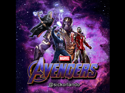 Avengers Poster design graphic design illustration