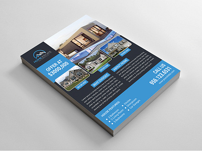 Real Estate Flyer Design ad flyer branding creative flyer graphic design mobile app real estate uixux