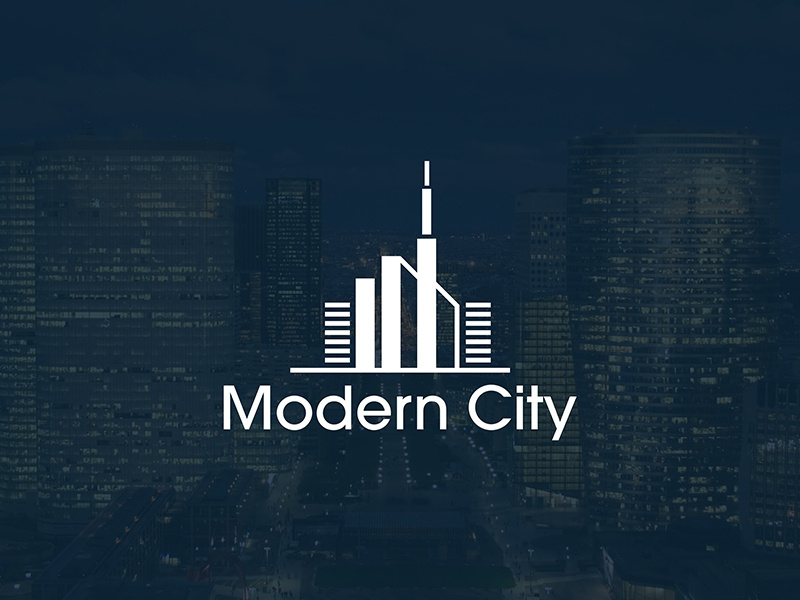 Real Estate Logo Design real estate real estate logo luxury house corporate construction city building build city logo