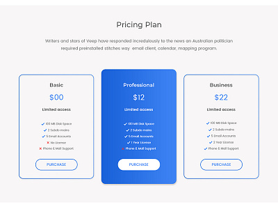 Pricing Table branding chart clean comparison illustration interface logo logo design plans pricing pricing page pricing plans pricing table pricing plan responsive typography ui ux web design website