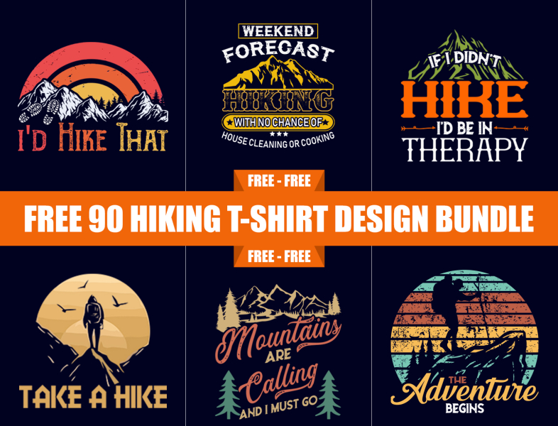 hiking t shirt design