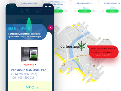 Coffeeshop.ua | UI/UX Design | eCommerce ecommerce icons marijuana mobile online shop online store ui ux website