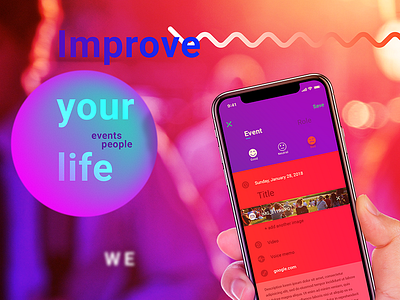 Mobile App Wentevent (WE) | UI/UX Design | Branding