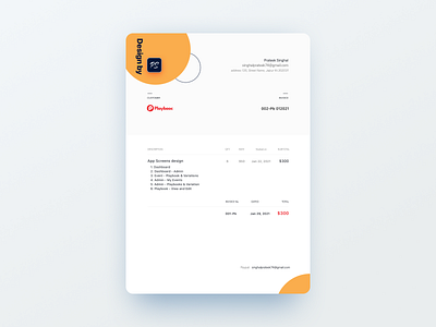 Modern and Chic Design Invoice - Free Sketch & Figma files assets design design invoice designer logo designer portfolio designers document download elegant invoice figma free graphic invoice invoice design minimalist modern modern invoice prateek ps sketch