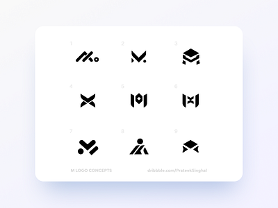 M, X, O Logo Design Concepts