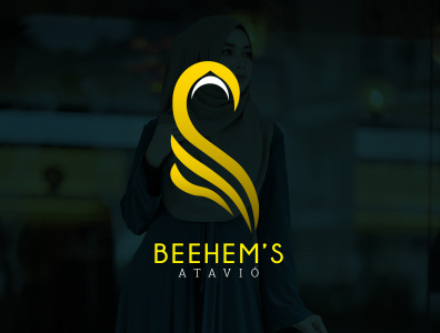 Female Muslim fashion business logo branding graphic design logo