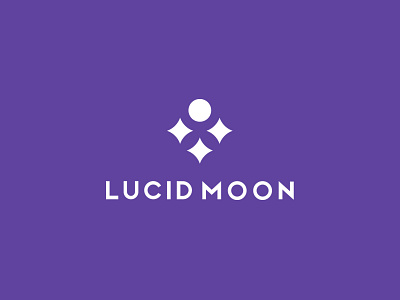 Lucid Moon beauty logo brand brand design creative design girl logo logos moon moon logo moonlight visual