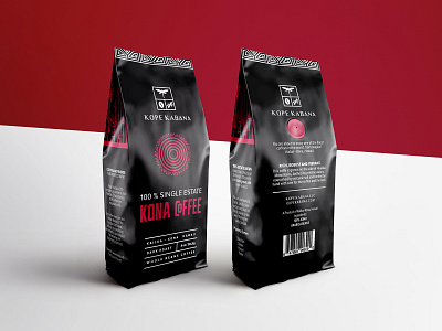 Kope Kabana black brand brand design branding coffee coffee packaging creative design dribbble hawaiian logos maori mark package design packaging packaging design red vector