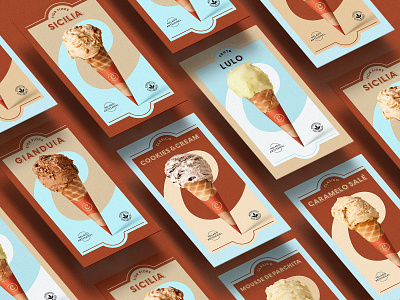 La Cremería brand brand design branding creative design gelato ice cream logo logos menu photography visual
